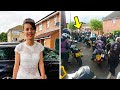 Bullied teen is scared to go to prom then 120 bikers kock at her door