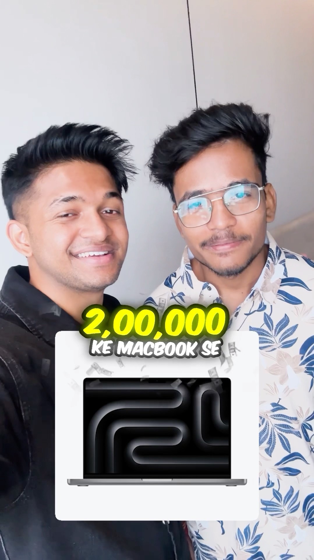 Gifting my friend, two lakh rupees, MacBook #shorts #lokeshgamer #viralvideo