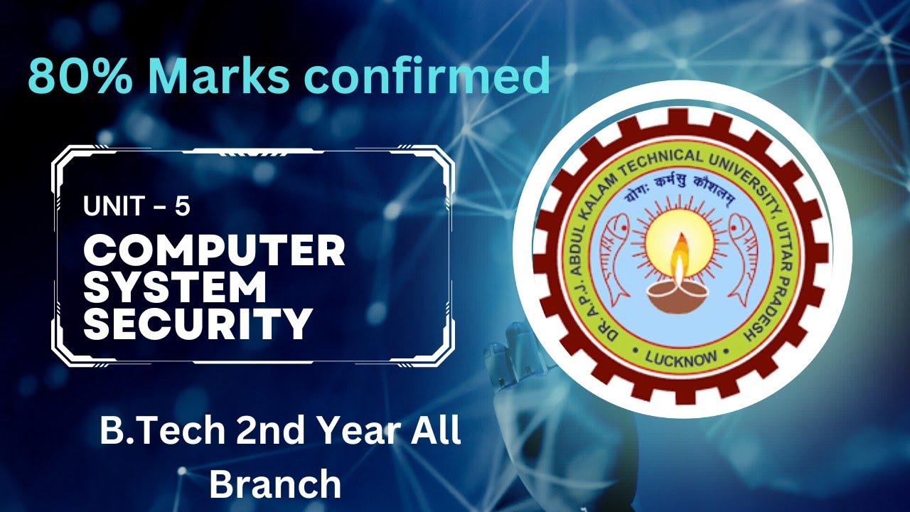 Computer System Security Unit 5 Important questions 80% Marks - YouTube