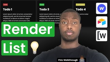 Build A Simple Todo Web App - Easy Beginner Tutorial | Render List | Webflow Wized Airtable