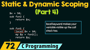 Static and Dynamic Scoping (Part-4)