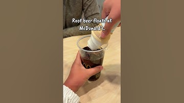 Root beer float hack at McDonald’s! 🍦🥤😋