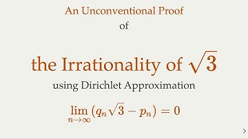 An Unconventional Proof for the Irrationality of √3 using Dirichlet Approximation