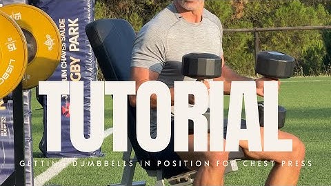 Getting Heavy Dumbbells In Position For The Chest Press