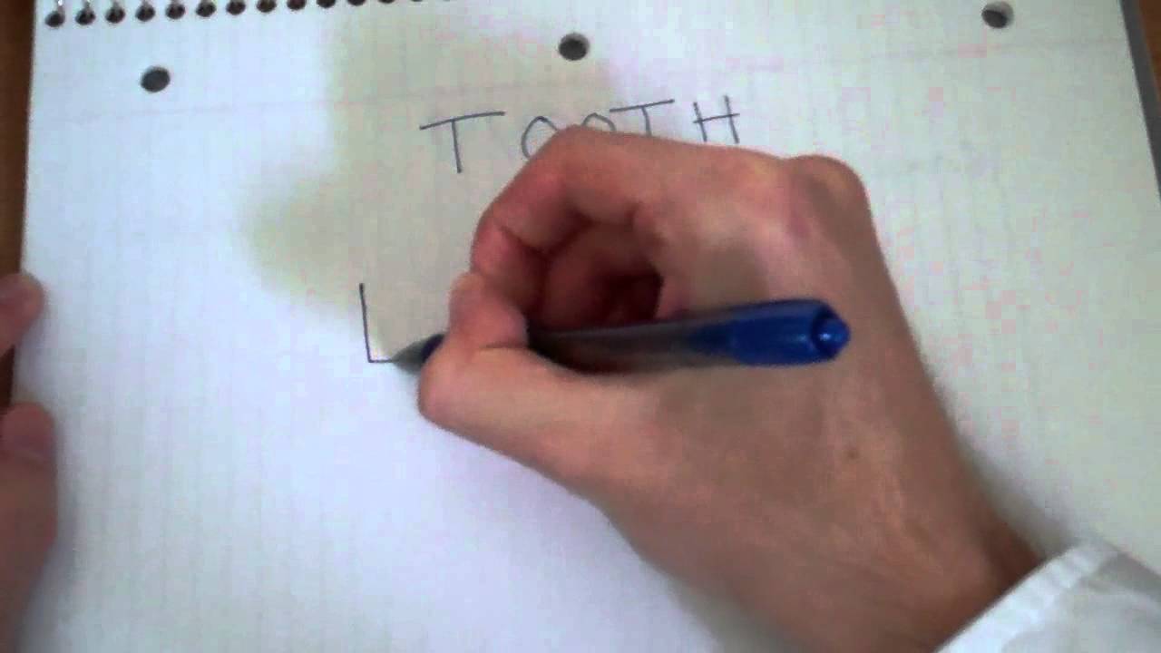 How to draw a Tooth - YouTube