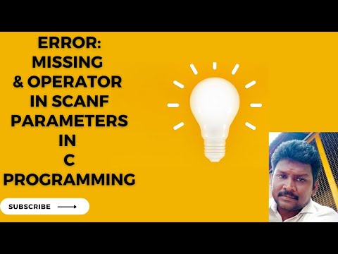 Error : Missing & operator in scanf Parameters in C Programming