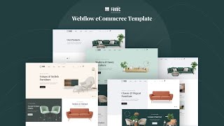 Farnic Webflow eCommerce Template | Furniture Webflow Template Review 2023 screenshot 1