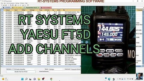 RTsystems -YAESU FT5D Add Multiple Repeaters & Memory Channels