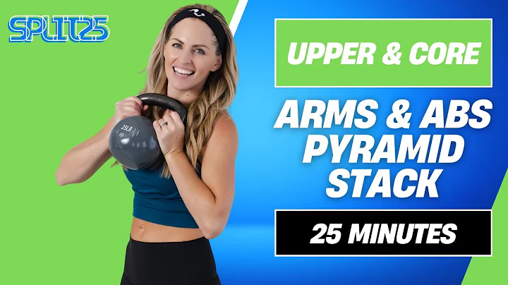 18: Arms & Abs Pyramid Stack | 25 Minutes | Upper Body & Core Workout!