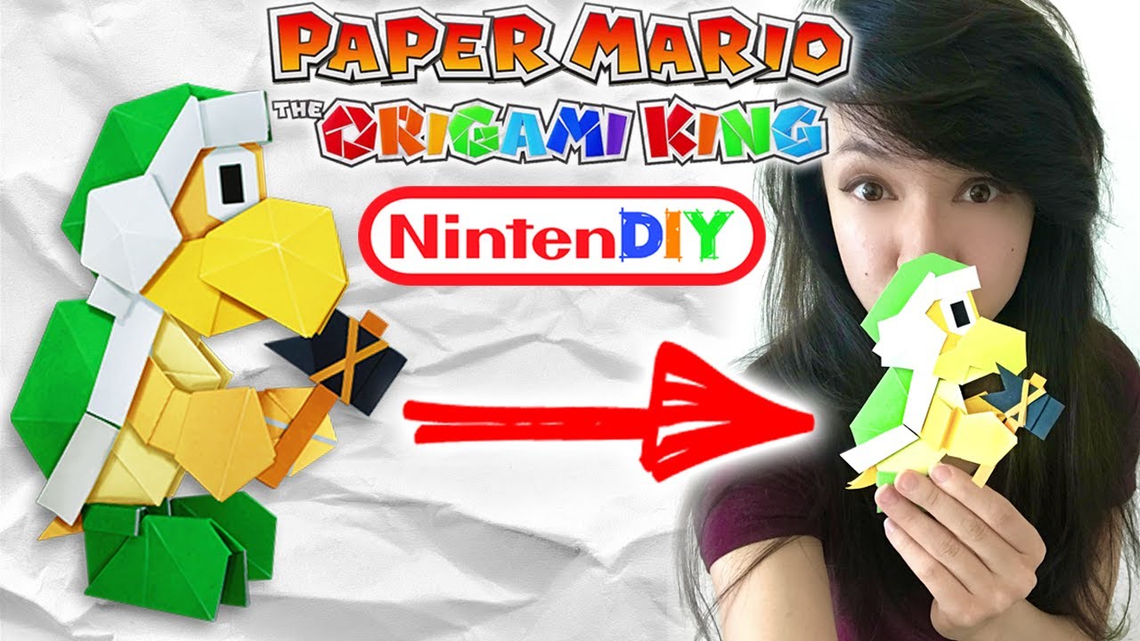 Make Origami Hammer Bro from Paper Mario the Origami King YouTube