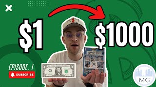 Building A Sports Card Collection From The Ground Up! $1 to $1000+ Trade Up Challenge 💵➡️💎
