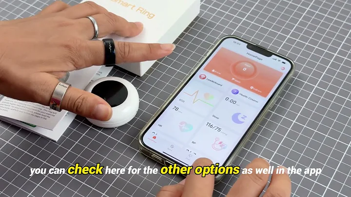 2025 Q520 ECG Smart Ring Body Temp & Blood Oxygen Tracking - Waterproof Design