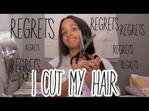قصيت شعري الطويل بمقص القماش شوفو رده فعل اميI Cut My Long Hair