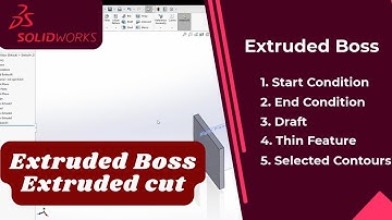 Extruded Boss & Extruded Cut SolidWorks Tutorials