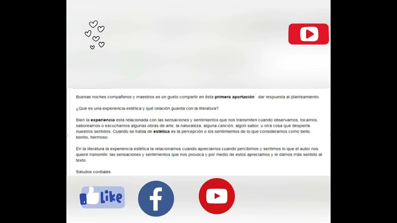 Actividad integradora 6 literatura y experiencias estéticas - YouTube