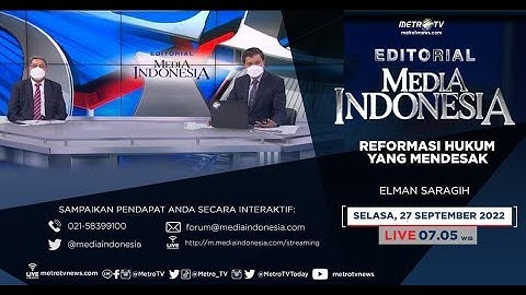 Bedah Editorial MI: Reformasi Hukum Yang Mendesak