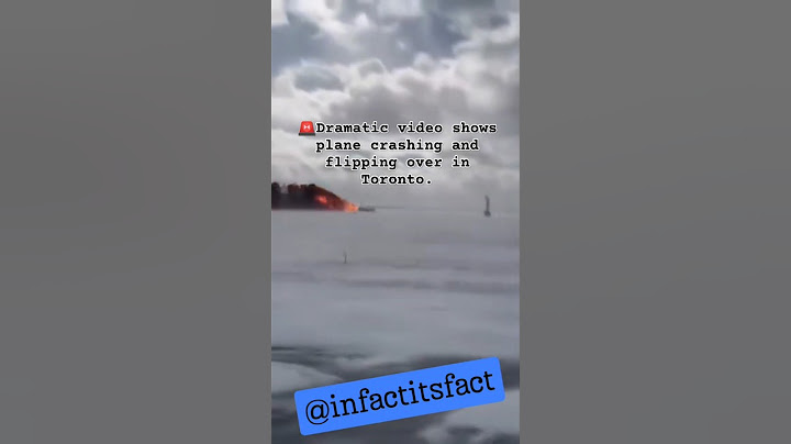 🚨Dramatic video shows plane crashing and flipping over in Toronto. #planecrash