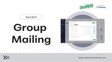 How to Send Group Checks by Mail | OnlineCheckWriter.com - powered by Zil Money