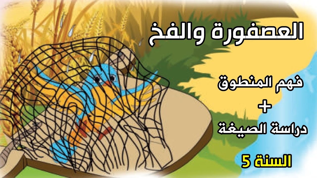 فهم المنطوق العصفورة والفخ السنة الخامسة ابتدائي