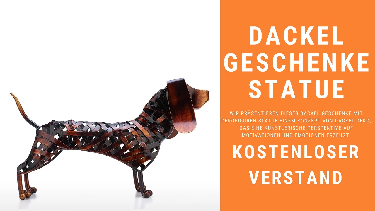 Dackel Geschenke Dekofiguren Statue