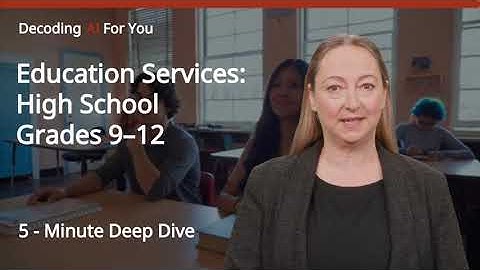 Generative AI Education Services:  High School Grades 9–12