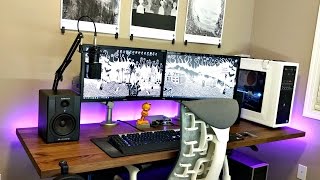 Clean & minimalist diy gaming desk setup tour | ft. ikea karlby walnut
countertop (late 2016 / early 2017) what's going on guys! after half a
year of plannin...