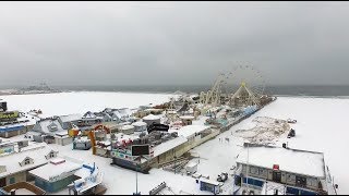 Wildwood Boardwalk In the Snow!