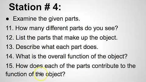 Cross Cutting Concepts Activity: Stations 4 and 5.