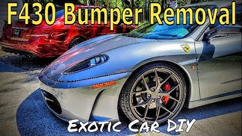 F430 bumper removal and SKID PLATE install