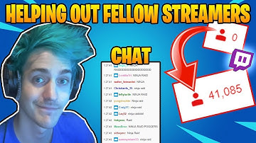Ninja *RAIDS* SMALL Twitch STREAMER With CHAT Reaction