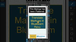 Translate Markups in Bluebeam Revu #shorts