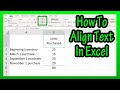 Excel Alignment Quiz