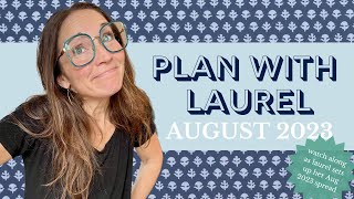 PLAN WITH LAUREL! August 2023 | OMG Planners with Laurel Denise