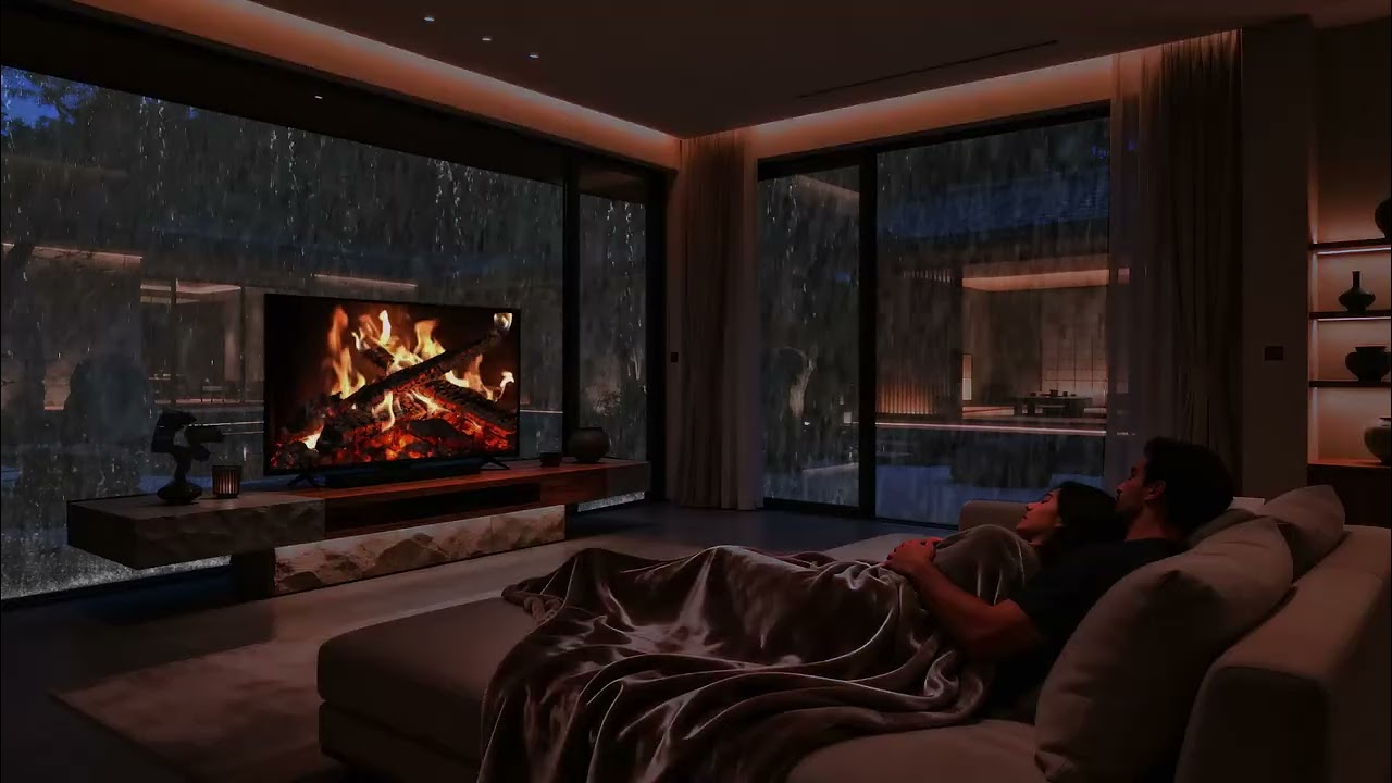 🌧️ Heavy Night Rain That Plays All Night | Calm Cozy Sleep Sounds • 10 Hours (No Ads)