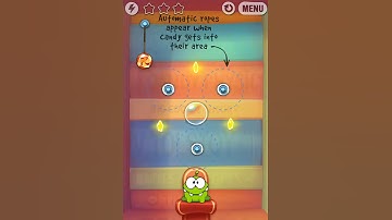 Cut The Rope Experiments 1-7 Getting Started Walkthrough /  Solution Level Guide. 3 Stars.