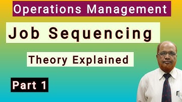 Operations Management I Job Sequencing Problems I Theory Explained I Part 1 I Hasham Ali Khan