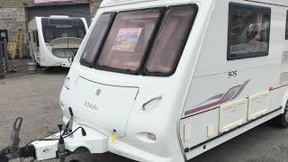 Elddis odyssey 505 , 2005 twin lounge family touring caravan for sale at North Western Caravans