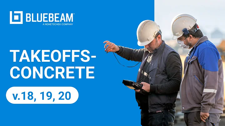 Revu 2018 Getting Started: Takeoffs - Concrete