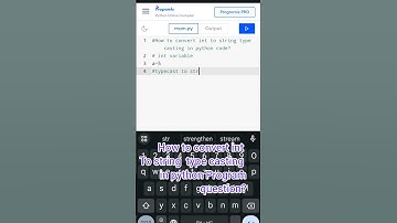 how to convert int to string type casting in python program?#coding #pythoncode #computerlanguage