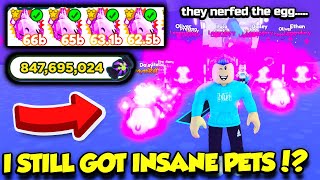 I Spent ONE BILLION CANDY In Pet Simulator X After They NERFED The Egg... (Roblox)