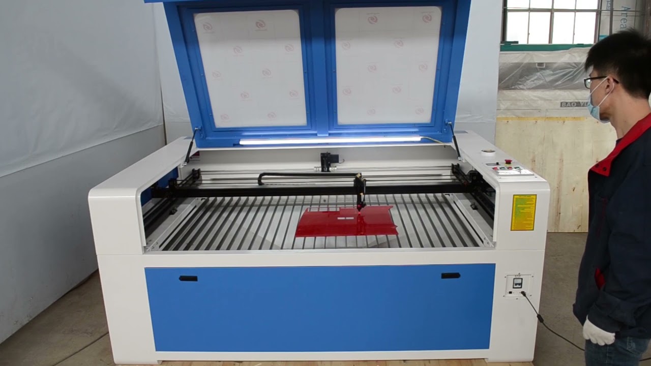 How to install a laser BJG-1610 machine BYT CNC training