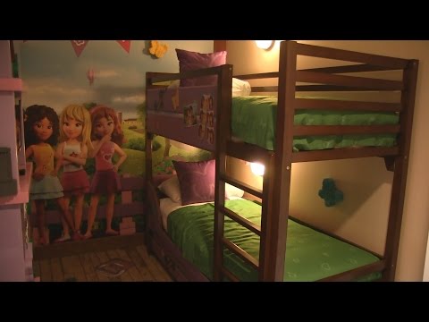 Heartlake City now has a resort right on the beach with a waterpark and everything! The girls are al. 