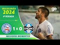 BAHIA 1 X 0 GRÊMIO | MELHORES MOMENTOS | 4ª RODADA DO BRASILEIRÃO SÉRIE A 2024 | ge.globo image