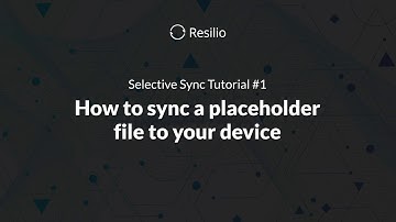 Resilio: Selective Sync Tutorial #1