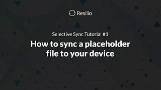 Resilio: Selective Sync Tutorial #1 screenshot 3