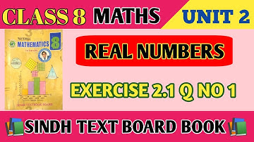  Sindh Textbook Board class 8 maths ex 2.1 