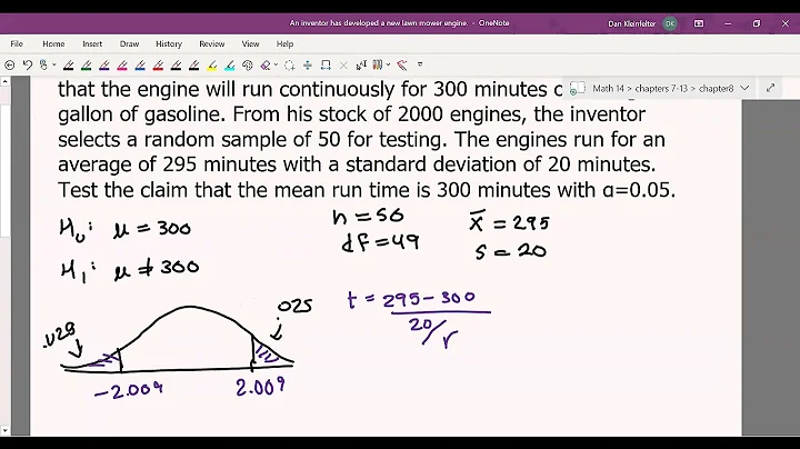 M14 8.3 Testing a Claim About a Mean, Part 2