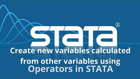Operators in stata and how to create new variable calculated from other variables