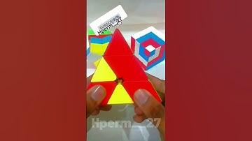 How to make amazing  pattern on Pyraminx cube. #viral #rubikscube #shorts