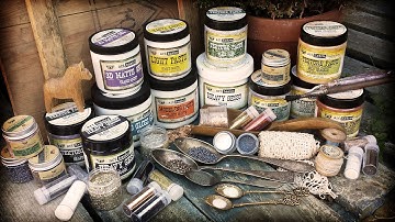 All About Art Ingredients and Art Extravagance - mica, beads and pastes